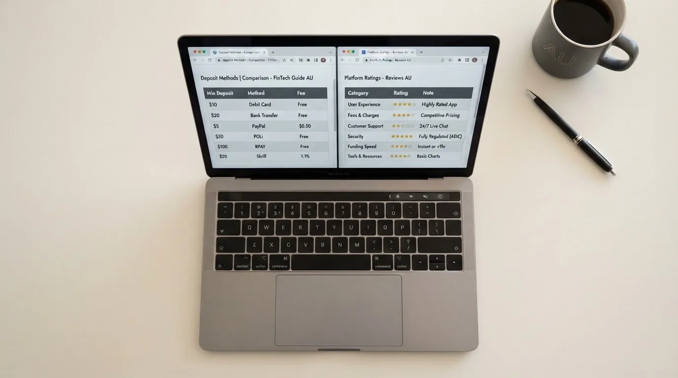 A laptop screen split between two browser tabs showing different pricing tables.